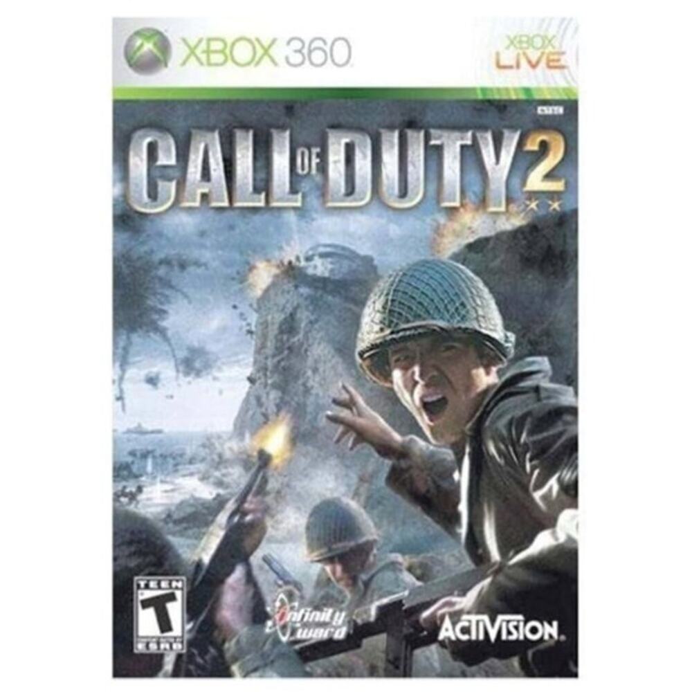 Xbox 360 Call of Duty 2 Video Game includes Case & Booklet - tested & working